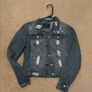Rue21 Distressed Denim Jacket